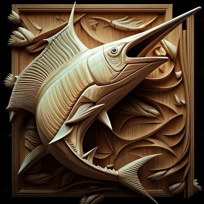 3D модель Род рыб-меченосцев (STL)